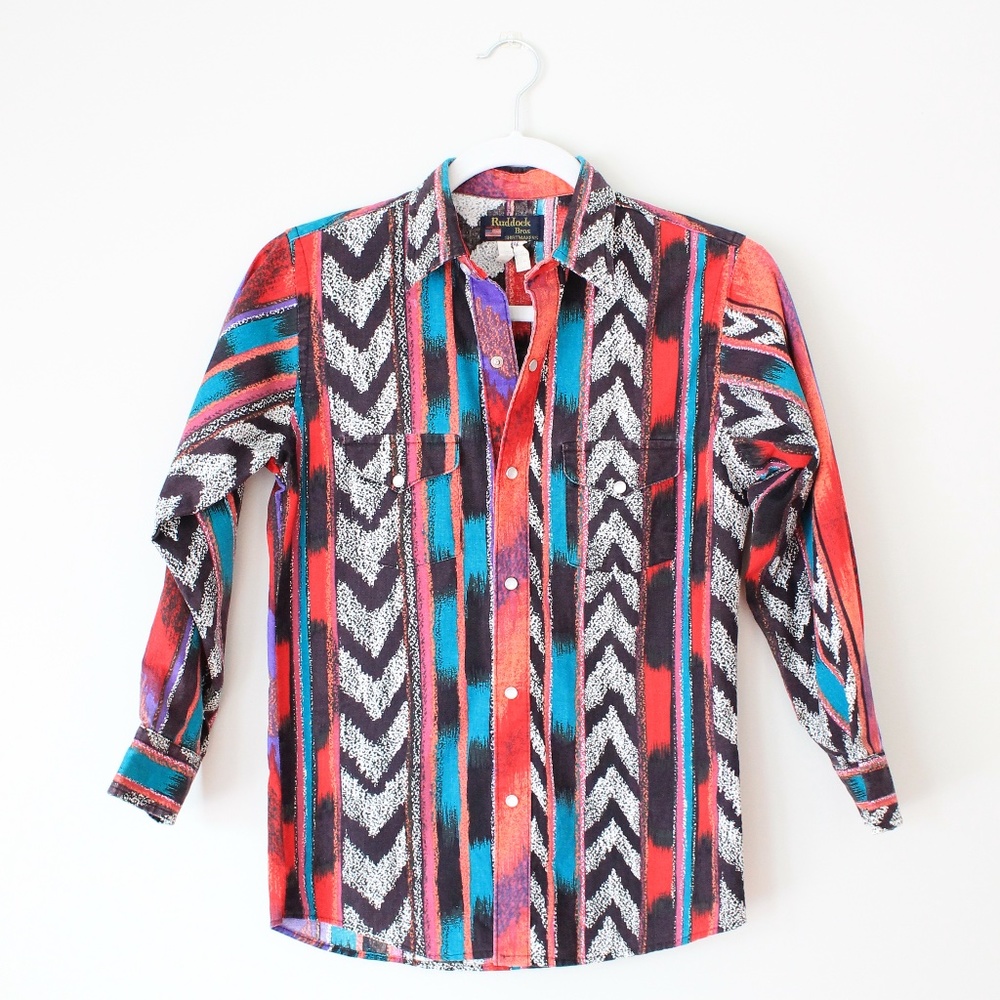 Ruddock Bros Vintage 1980s Western Shirt Size 4